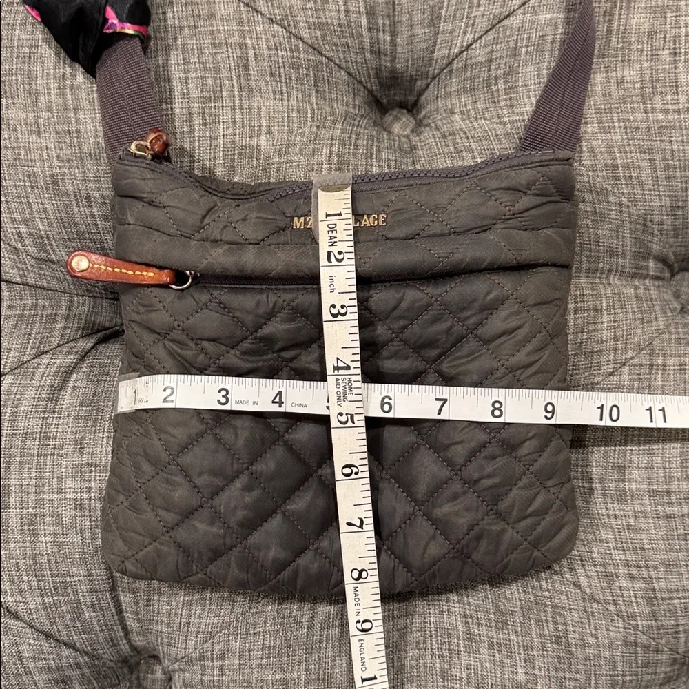 MZ Wallace Bag Metro Gray Quilted Crossbody - Picture 17 of 17